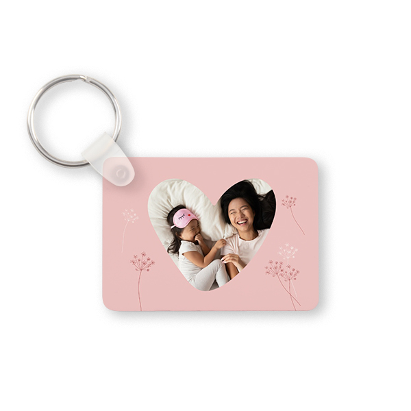 Porte-clés photo alu rectangulaire Porte-clés photo alu rectangulaire