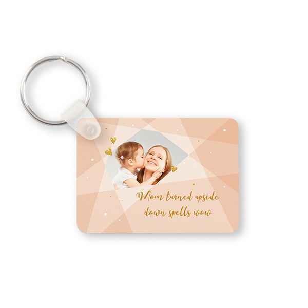 Porte-clés photo alu rectangulaire Porte-clés photo alu rectangulaire