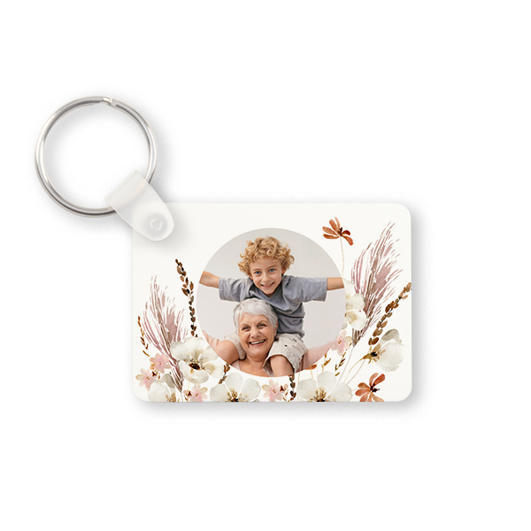Porte-clés photo alu rectangulaire Porte-clés photo alu rectangulaire