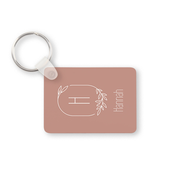 Porte-clés photo alu rectangulaire Porte-clés photo alu rectangulaire