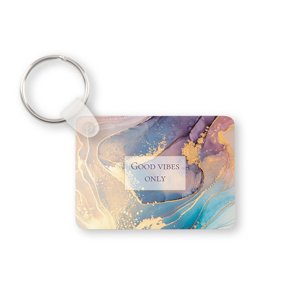 Porte-clés photo alu rectangulaire Porte-clés photo alu rectangulaire