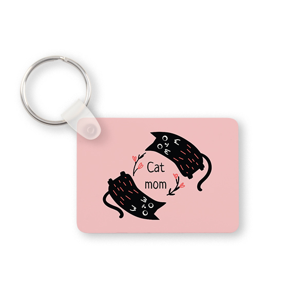 Sleutelhanger Alu Rechthoekig