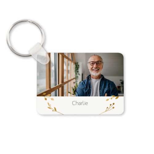 Sleutelhanger alu rechthoekig