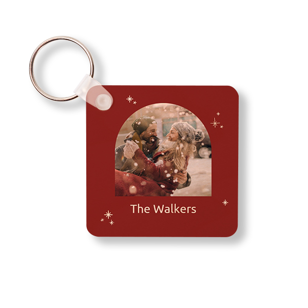 Wooden Key Ring Square Wooden Key Ring Square