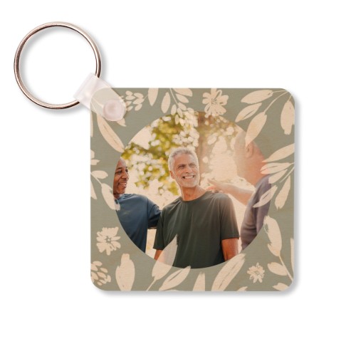 Houten sleutelhanger Vierkant Houten sleutelhanger Vierkant