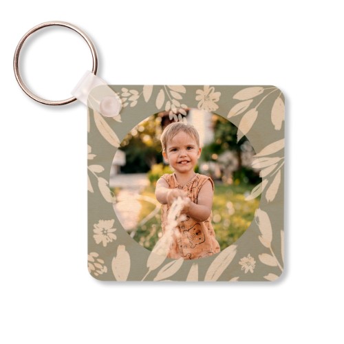 Wooden Key Ring Square
