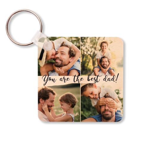 Wooden Key Ring Square Wooden Key Ring Square