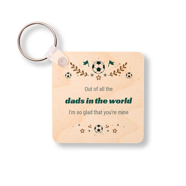 Wooden Key Ring Square