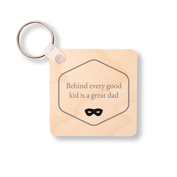 Wooden Key Ring Square
