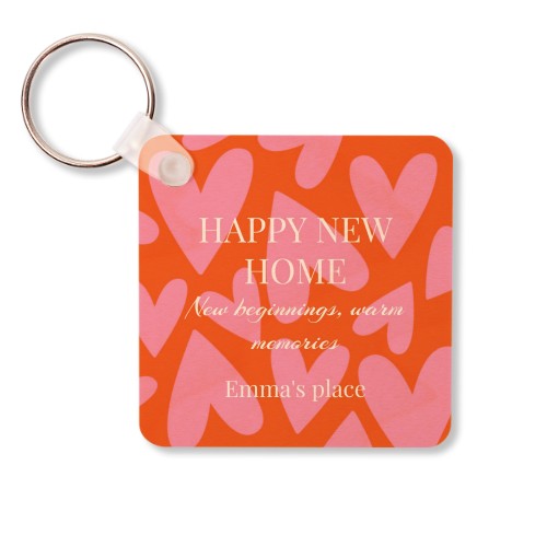 Wooden Key Ring Square Wooden Key Ring Square