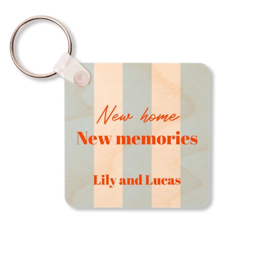 Wooden Key Ring Square Wooden Key Ring Square