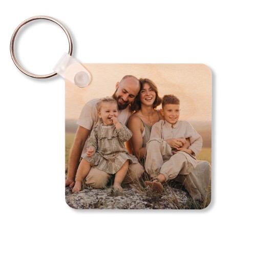 Wooden Key Ring Square Wooden Key Ring Square