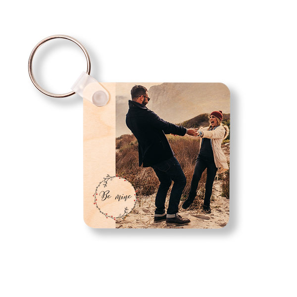 Wooden Key Ring Square