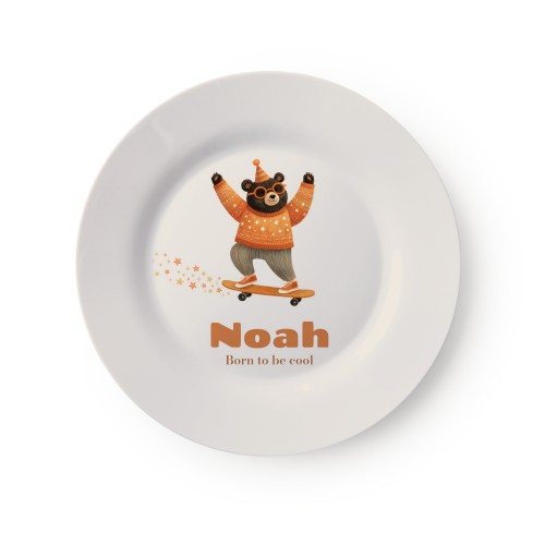 Retro Skater Bear - Text Only