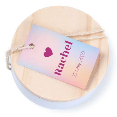 Colour Block Heart - Text Only Colour Block Heart - Text Only