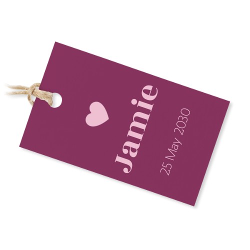 Colour Block Heart - Text Only