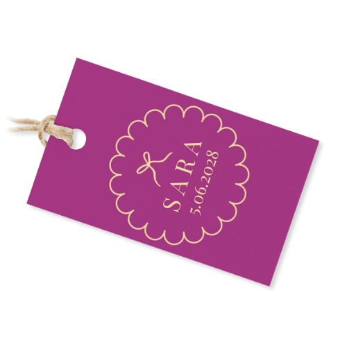 Small cotton bags with Rectangle Label - set of 12 Small cotton bags with Rectangle Label - set of 12