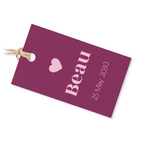 Colour Block Heart - Text Only