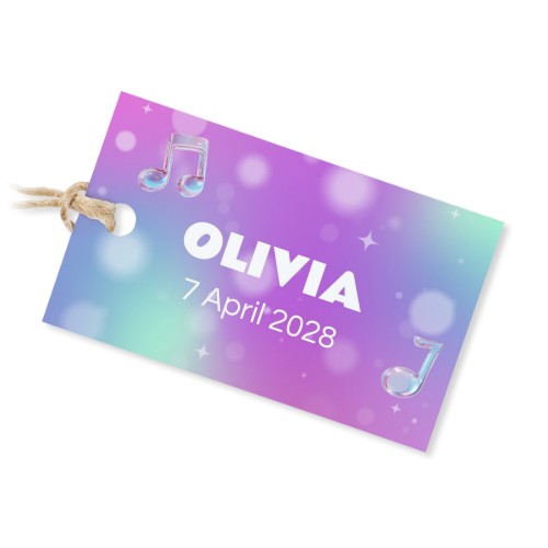 Holographic Music Notes