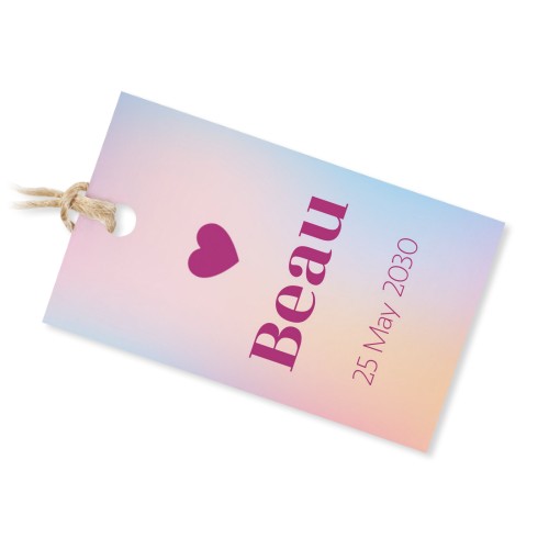 Colour Block Heart - Text Only