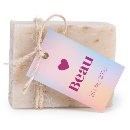 Colour Block Heart - Text Only