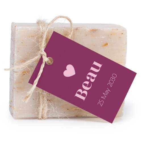 Palasaippua suorakaiteen muotoisella etiketillä (6 kpl)