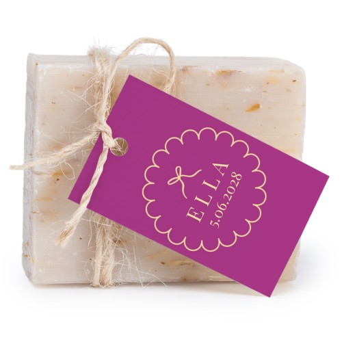 Classy Scallop Bow - Text Only