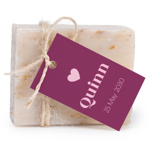 Colour Block Heart - Text Only