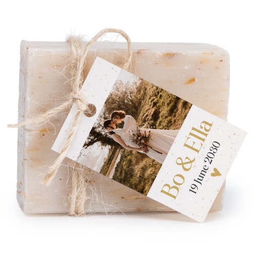 Soap bar with rectangular label (6 pcs)