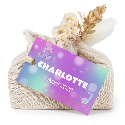 Holographic Music Notes