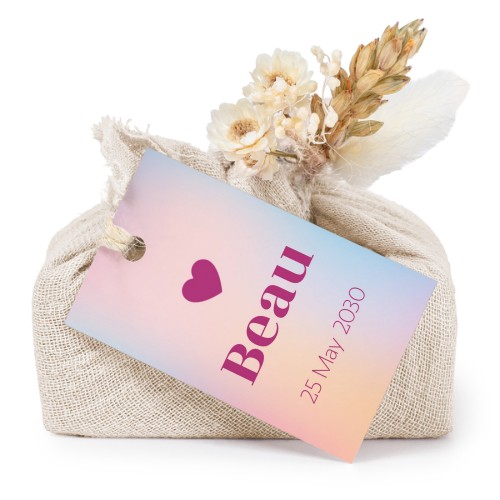 Colour Block Heart - Text Only