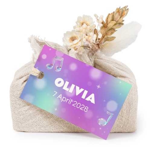 Holographic Music Notes