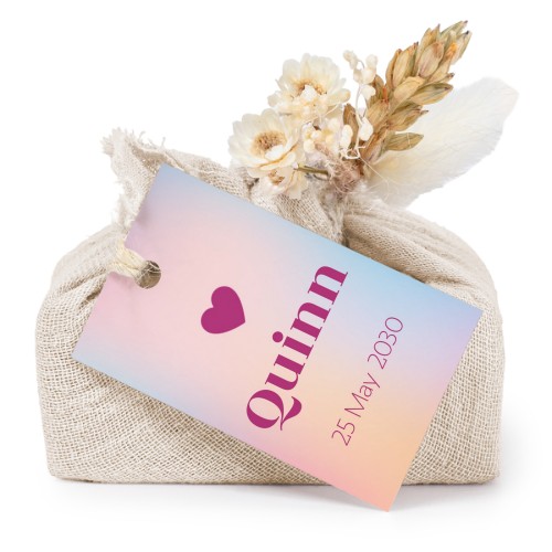 Colour Block Heart - Text Only