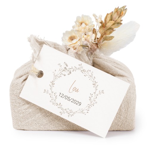 Beige cotton wrapped soaps with rectangular label (6 pcs) Beige cotton wrapped soaps with rectangular label (6 pcs)