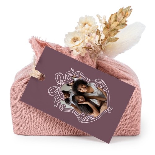 Lot de 6 savons avec emballage en coton rose et étiquettes rectangulaires Lot de 6 savons avec emballage en coton rose et étiquettes rectangulaires