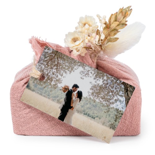 Rosa Seifen in Baumwolltuch mit rechteckigem Etikett (6er-Set)