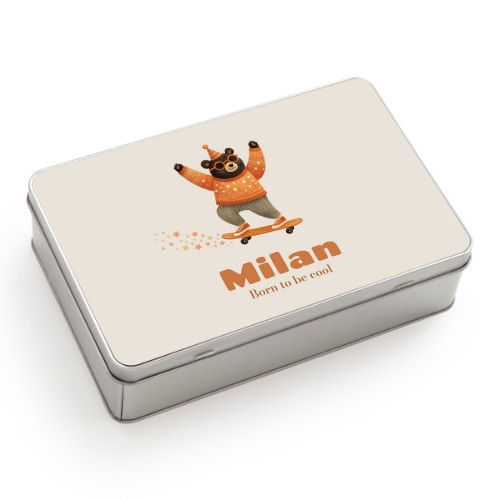 Retro Skater Bear - Text Only