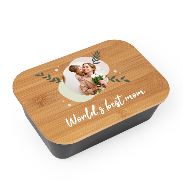 Lunchbox noire et bambou Lunchbox noire et bambou