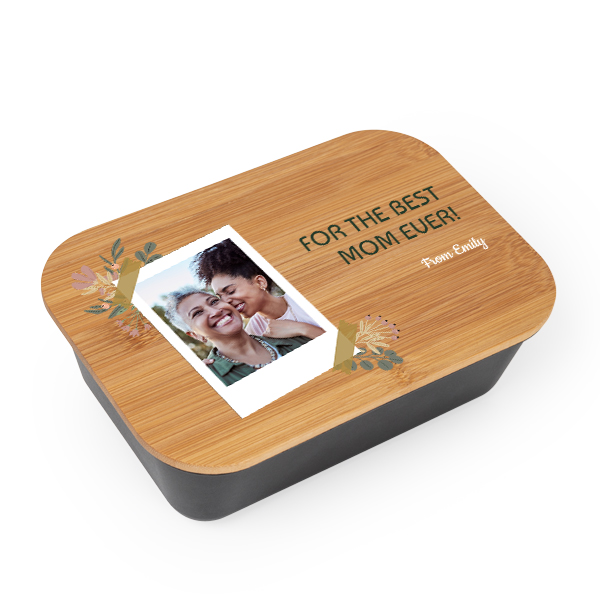 Lunchbox noire et bambou Lunchbox noire et bambou