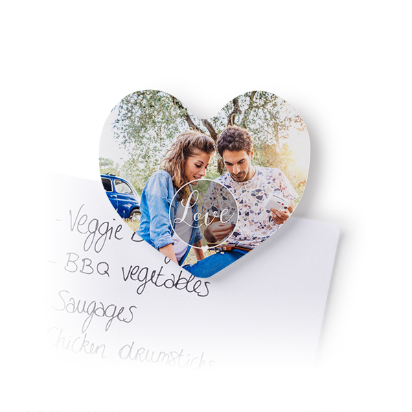Foto-Magnet Herz - 4 Stk. Foto-Magnet Herz - 4 Stk.