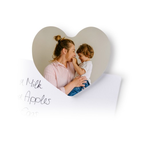 Magnets photo coeur (lot de 4)