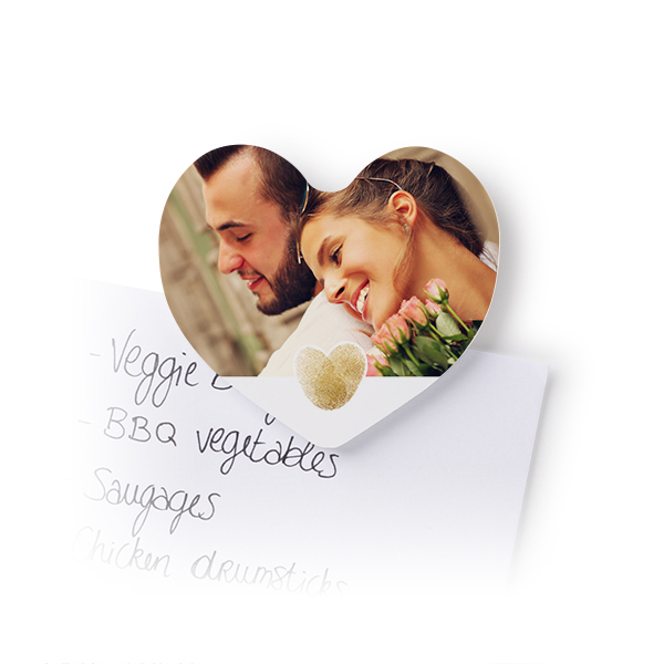 Foto-Magnet Herz - 4 Stk. Foto-Magnet Herz - 4 Stk.