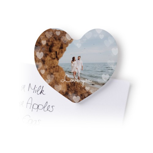 Magnets photo coeur (lot de 4)