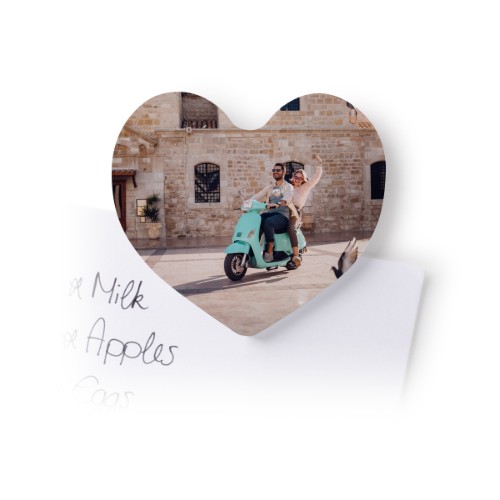 Hjärtformade Kylskåpsmagneter - 4 st