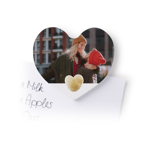 Magnets photo coeur (lot de 4)