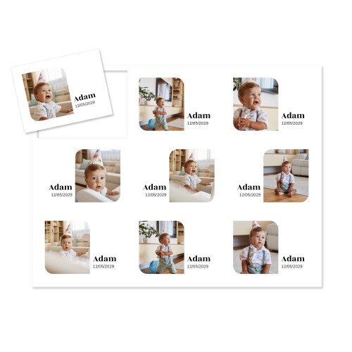 Magnet photo souple Rectangle  (lot de 9)
