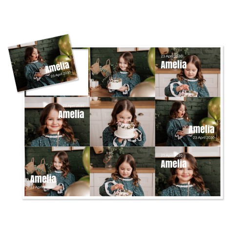 Flexibele fotomagneten rechthoekig (set van 9) Flexibele fotomagneten rechthoekig (set van 9)