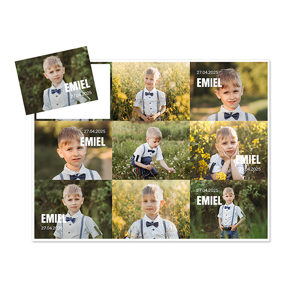 Magnet photo souple Rectangle  (lot de 9)