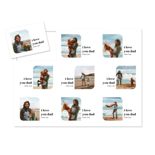 Vel met fotomagneten rechthoekig - Set van 9 Vel met fotomagneten rechthoekig - Set van 9
