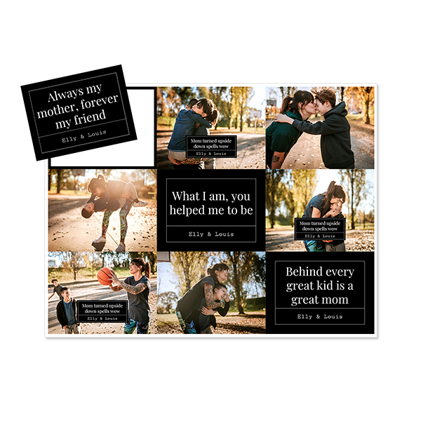 Vel met fotomagneten rechthoekig - Set van 9 Vel met fotomagneten rechthoekig - Set van 9